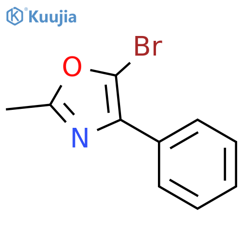 5-bromo-2-methyl-4-phenyl-oxazole structure