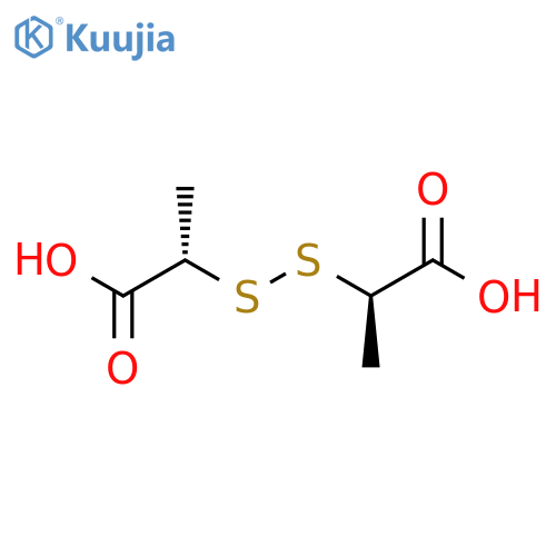 (2R)-2-[[(1S)-1-Carboxyethyl]disulfanyl]propanoic acid structure