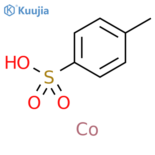 Benzenesulfonic acid, 4-methyl-, cobalt(2+) salt (2:1) structure