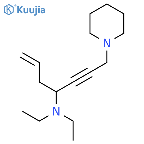 1-Hepten-5-yn-4-amine, N,N-diethyl-7-(1-piperidinyl)- structure