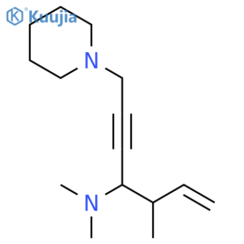 1-Hepten-5-yn-4-amine, N,N,3-trimethyl-7-(1-piperidinyl)- structure