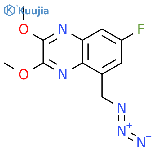Quinoxaline, 5-(azidomethyl)-7-fluoro-2,3-dimethoxy- structure