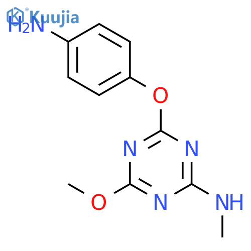 1,3,5-Triazin-2-amine, 4-(4-aminophenoxy)-6-methoxy-N-methyl- structure