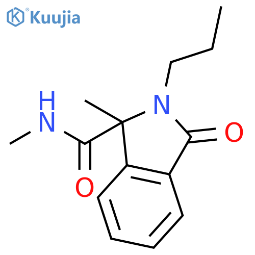 N,1-dimethyl-3-oxo-2-propylisoindoline-1-carboxamide structure