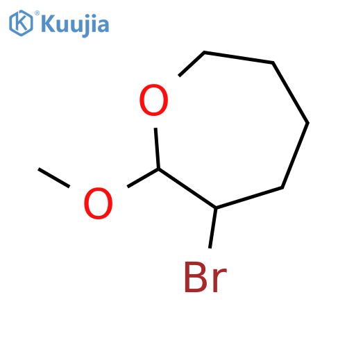 Oxepane, 3-bromo-2-methoxy- structure