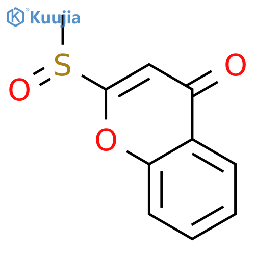 4H-1-Benzopyran-4-one, 2-(methylsulfinyl)- structure