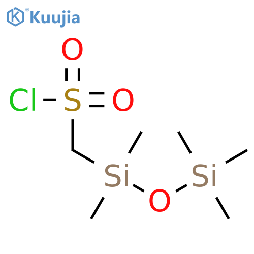 Methanesulfonyl chloride, (pentamethyldisiloxanyl)- structure