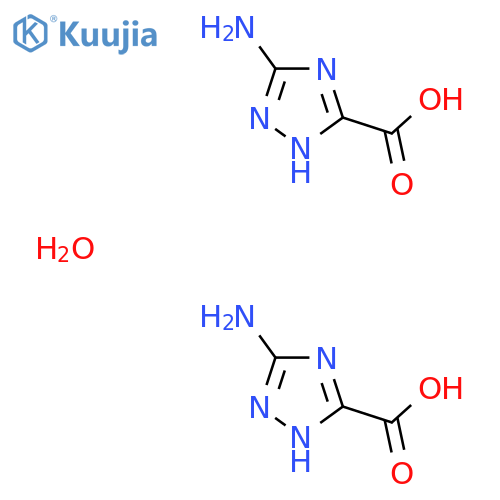 3-Amino-1,2,4-triazole-5-carboxylic acid hemihydrate structure