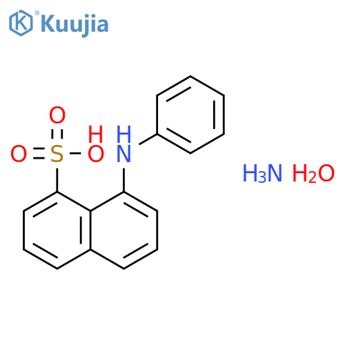 1-Naphthalenesulfonicacid, 8-(phenylamino)-, ammonium salt, hydrate(1:1:?) structure