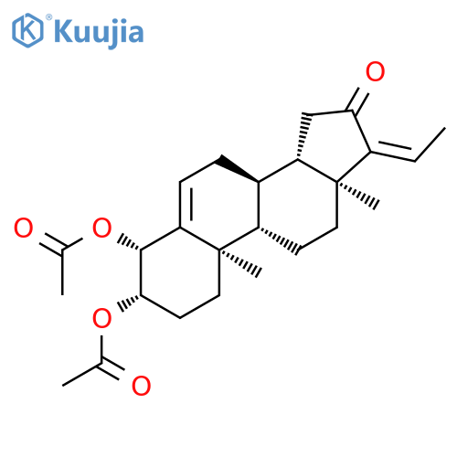Pregna-5,17(20)-dien-16-one, 3,4-bis(acetyloxy)-, (3b,4b,17Z)- structure