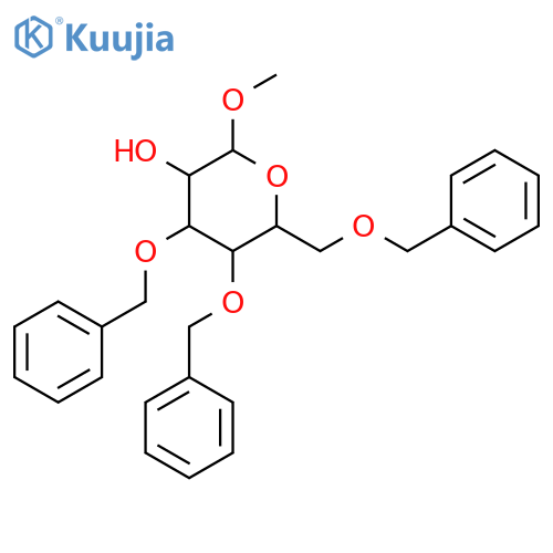 α-D-Mannopyranoside, methyl 3,4,6-tris-O-(phenylmethyl)- structure