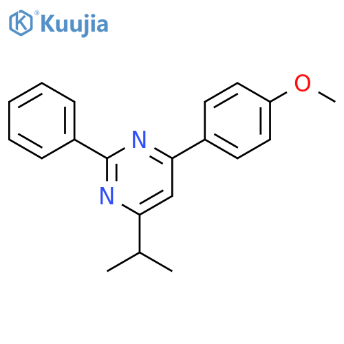 2-Phenyl-4-(4-methoxyphenyl)-6-isopropylpyrimidine structure