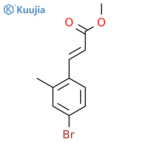 methyl (2E)-3-(4-bromo-2-methylphenyl)prop-2-enoate structure