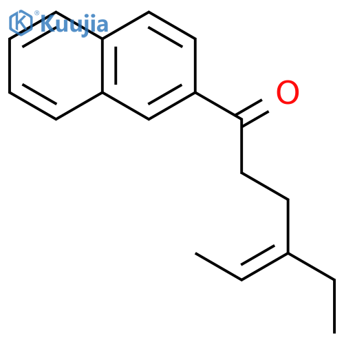 4-Hexen-1-one, 4-ethyl-1-(2-naphthalenyl)-, (4Z)- structure