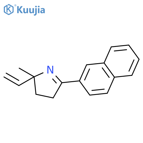 2H-Pyrrole, 2-ethenyl-3,4-dihydro-2-methyl-5-(2-naphthalenyl)- structure