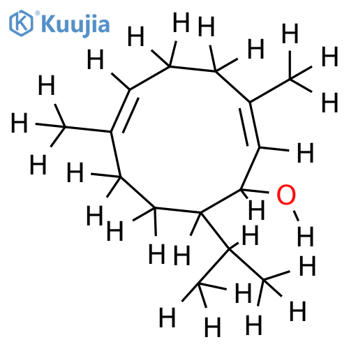 (7R)-Hydroxy-(8S)-isopropyl-1,5-dimethyl-cyclodeca-1,5-dien structure