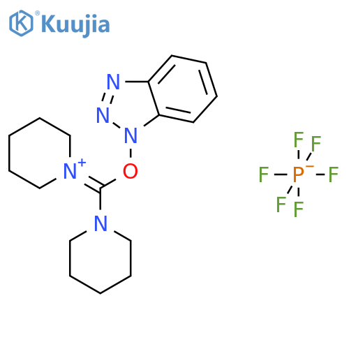 O-(Benzotriazol-1-yl)-N,N,N',N'-bis(pentamethylene)uronium Hexafluorophosphate structure