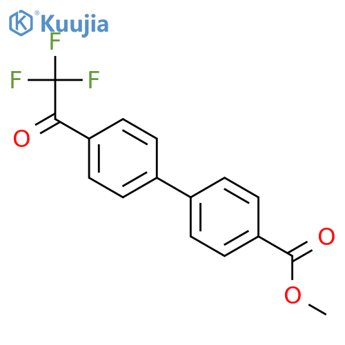 [1,1'-Biphenyl]-4-carboxylic acid, 4'-(trifluoroacetyl)-, methyl ester structure