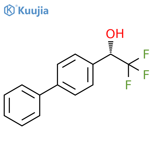 (1S)-2,2,2-trifluoro-1-(4-phenylphenyl)ethan-1-ol structure