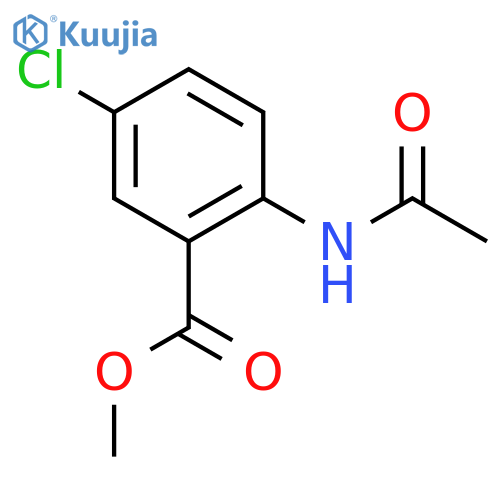 Methyl 2-acetamido-5-chlorobenzoate structure