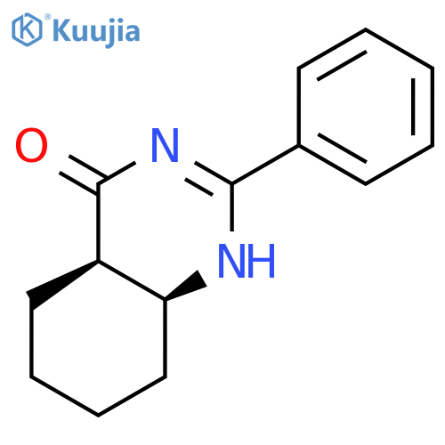 4(1H)-Quinazolinone, 4a,5,6,7,8,8a-hexahydro-2-phenyl-, (4aR,8aS)- structure