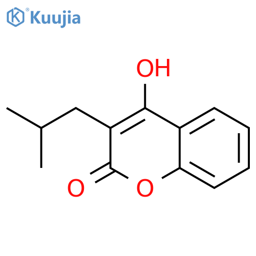 2H-1-Benzopyran-2-one, 4-hydroxy-3-(2-methylpropyl)- structure