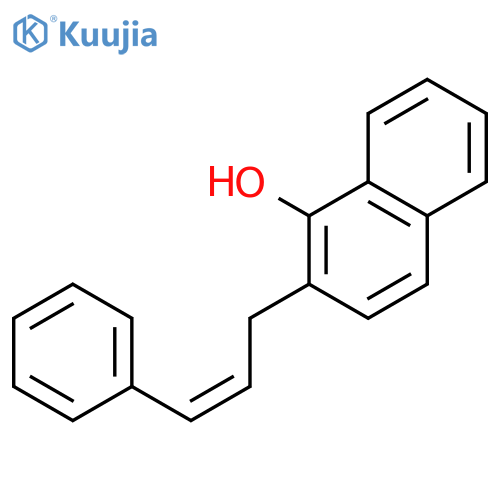 1-Naphthalenol, 2-[(2Z)-3-phenyl-2-propenyl]- structure