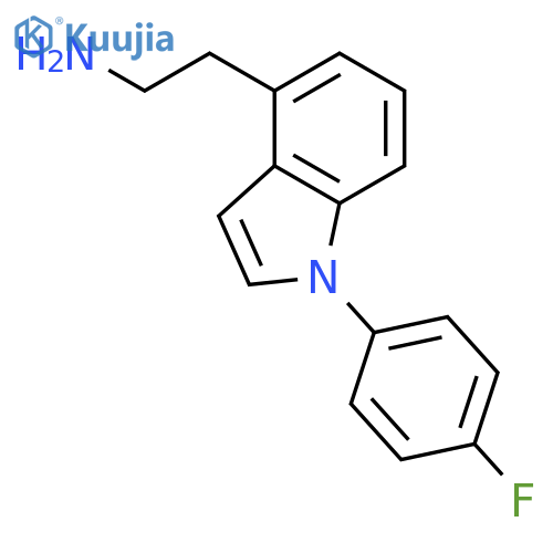 1H-Indole-4-ethanamine, 1-(4-fluorophenyl)- structure