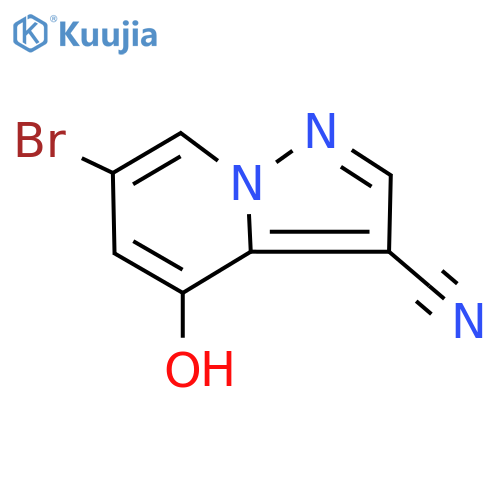 6-Bromo-4-hydroxypyrazolo[1,5-A]pyridine-3-carbonitrile structure