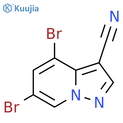 4,6-Dibromo-pyrazolo[1,5-a]pyridine-3-carbonitrile structure