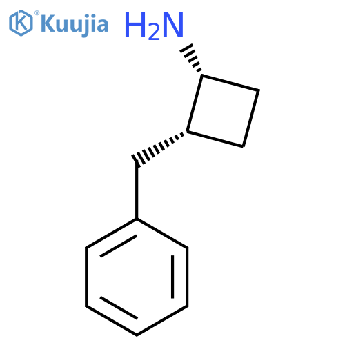 rac-(1R,2R)-2-benzylcyclobutan-1-amine structure