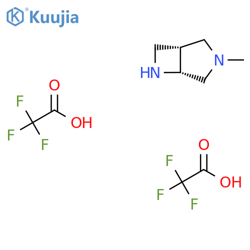 (1R,5R)-3-Methyl-3,6-diazabicyclo[3.2.0]heptane; bis(trifluoroacetic acid) structure