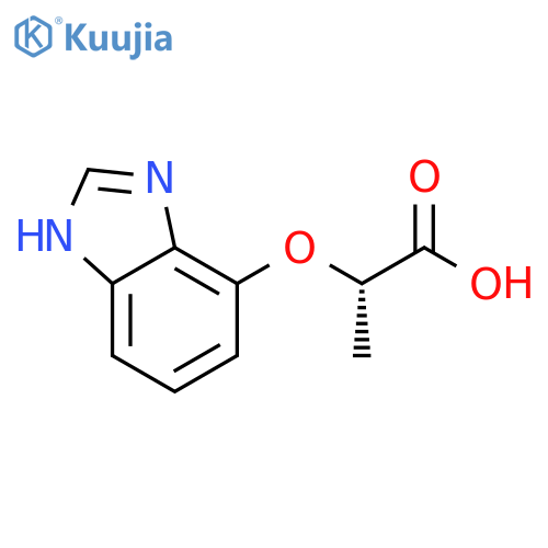 (S)-2-(1H-benzo[d]imidazol-4-yloxy)propanoic acid structure
