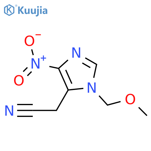 (3-Methoxymethyl-5-nitro-3H-imidazol-4-yl)-acetonitrile structure