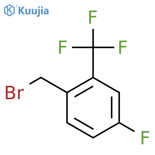 1-(Bromomethyl)-4-fluoro-2-(trifluoromethyl)benzene structure