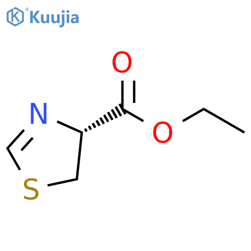 4-Thiazolecarboxylicacid, 4,5-dihydro-, ethyl ester, (4R)- structure