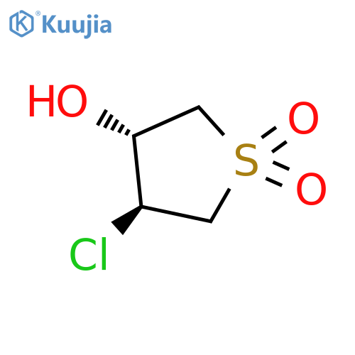 rac-(3R,4S)-3-chloro-4-hydroxy-1lambda6-thiolane-1,1-dione, trans structure