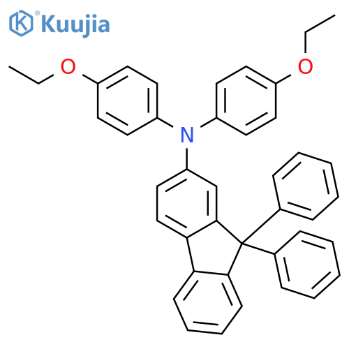 9H-Fluoren-2-amine, N,N-bis(4-ethoxyphenyl)-9,9-diphenyl- structure