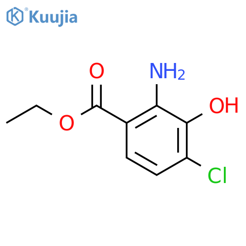 Ethyl 2-amino-4-chloro-3-hydroxybenzoate structure