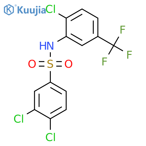 BENZENESULFONAMIDE, 3,4-DICHLORO-N-[2-CHLORO-5-(TRIFLUOROMETHYL)PHENYL]- structure