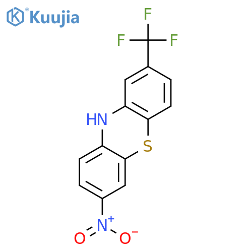 10H-Phenothiazine,7-nitro-2-(trifluoromethyl)- structure