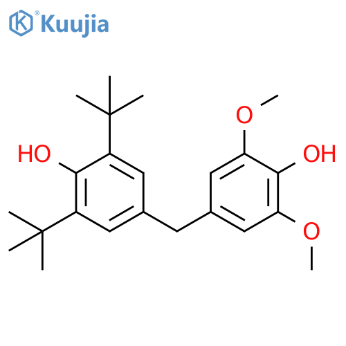 Phenol, 2,6-di-tert-butyl-2',6'-dimethoxy-4,4'-methylenedi- structure
