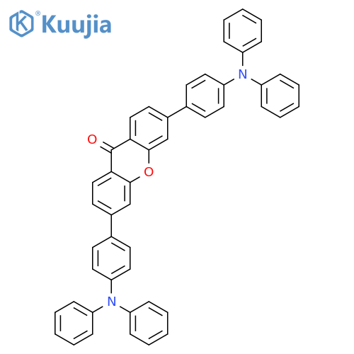 9H-Xanthen-9-one, 3,6-bis[4-(diphenylamino)phenyl]- structure