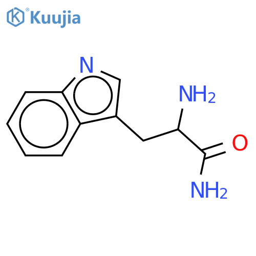 (2S)-2-amino-3-(1H-indol-3-yl)propanamide structure