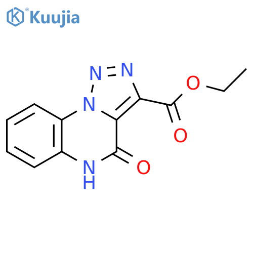 [1,2,3]Triazolo[1,5-a]quinoxaline-3-carboxylic acid, 4,5-dihydro-4-oxo-,ethyl ester structure