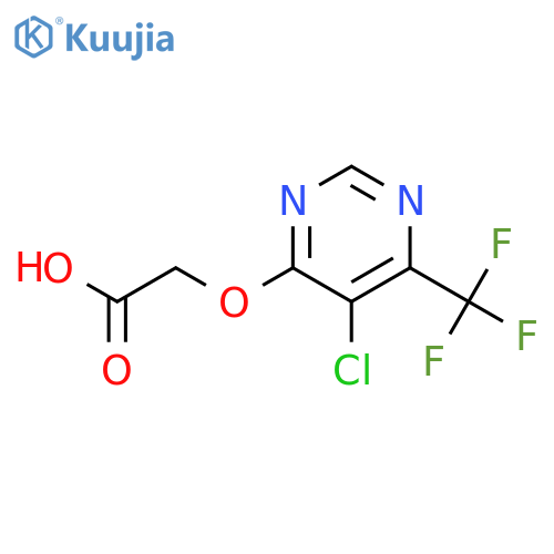 Acetic acid, [[5-chloro-6-(trifluoromethyl)-4-pyrimidinyl]oxy]- structure