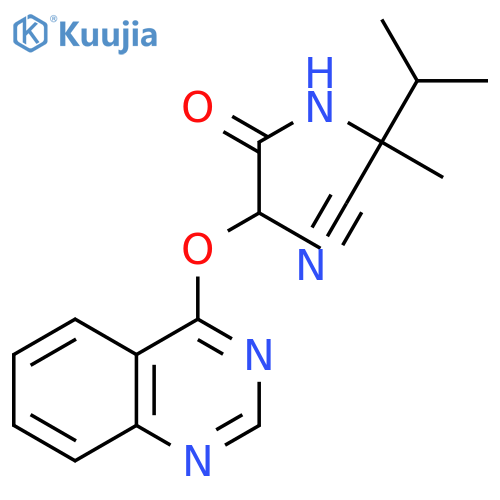 Propanamide, N-(1-cyano-1,2-dimethylpropyl)-2-(4-quinazolinyloxy)- structure