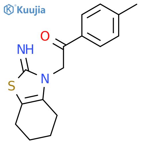 Ethanone,1-(4-methylphenyl)-2-(4,5,6,7-tetrahydro-2-imino-3(2H)-benzothiazolyl)- structure