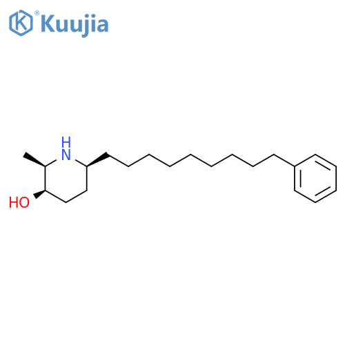 3-Piperidinol, 2-methyl-6-(9-phenylnonyl)-, (2R,3R,6S)- structure