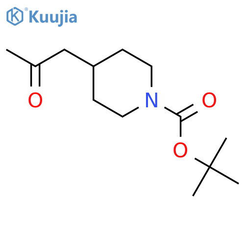 tert-Butyl 4-(2-oxopropyl)piperidine-1-carboxylate structure